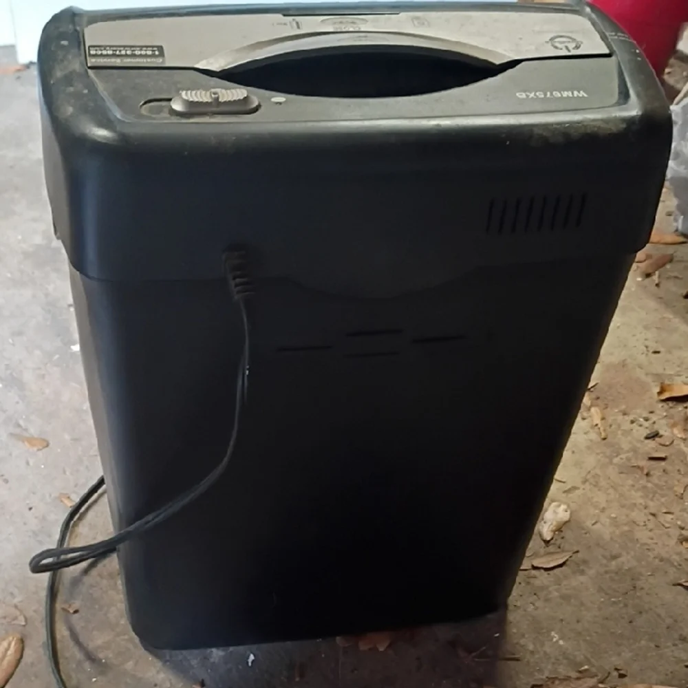 Black Paper Shredder Shredsafe